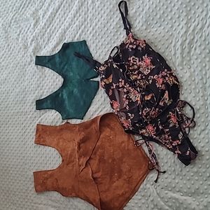 2 Tops & 1 Piece Swimsuit